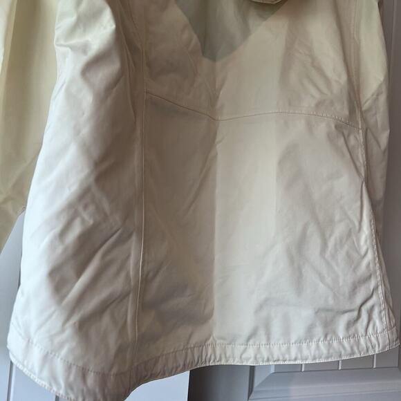 Eddie Bauer White Windbreaker Full Zip Hooded Midweight Jacket XL Weatheredge - Picture 9 of 12